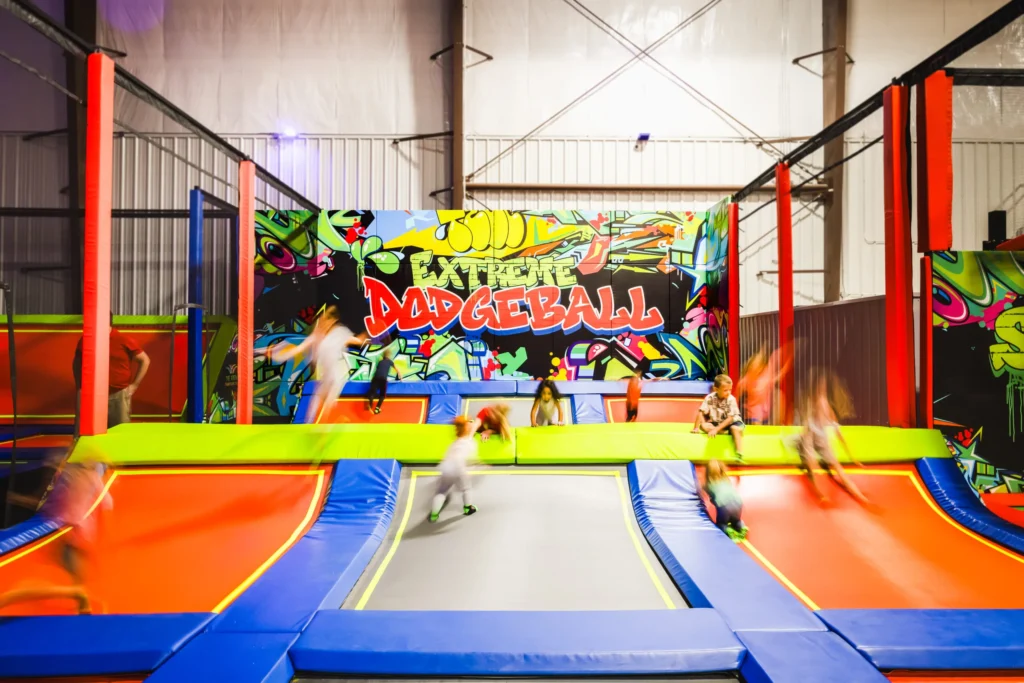 Kids trampoline dodgeball