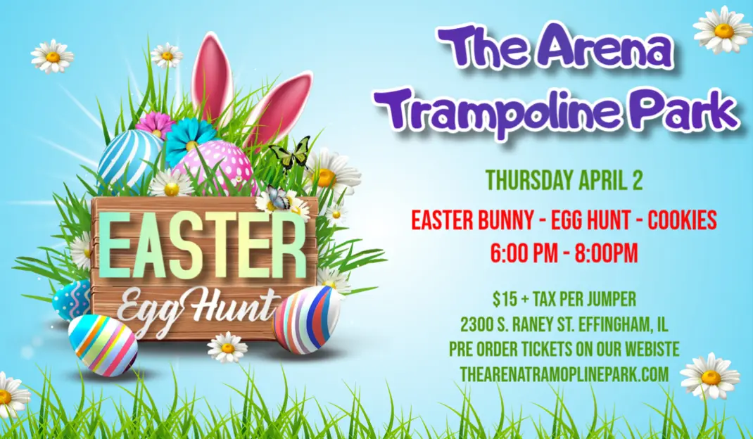 Easter Egg Hunt at The Arena Trampoline Park